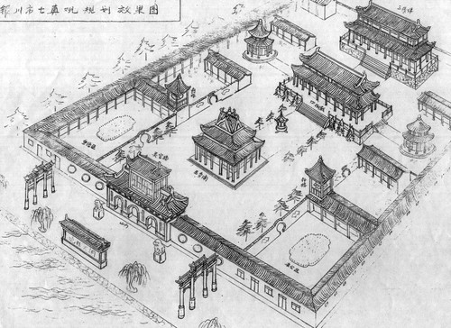 寺廟規(guī)劃設計布局及寺院圖紙規(guī)范分析  第13張